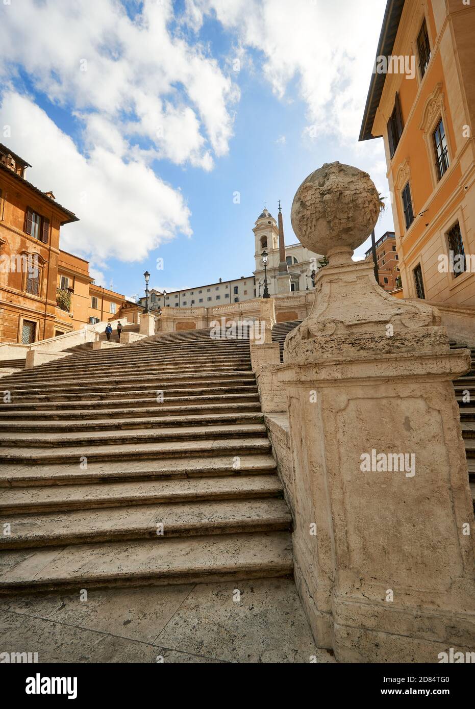 Famous Spanish steps in Rome Italy without people. You don’t 