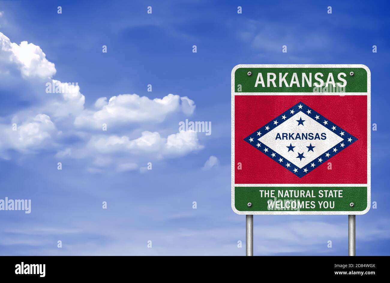 Welcome to Arkansas Stock Photo - Alamy