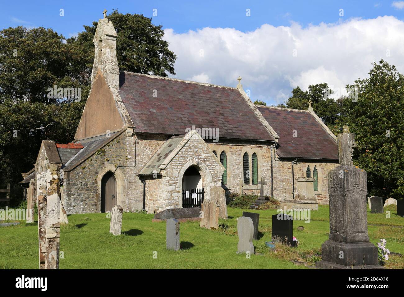 St Cannen's church, Cilmeri, Builth Wells, Brecknockshire, Powys, Wales, Great Britain, United Kingdom, UK, Europe Stock Photo
