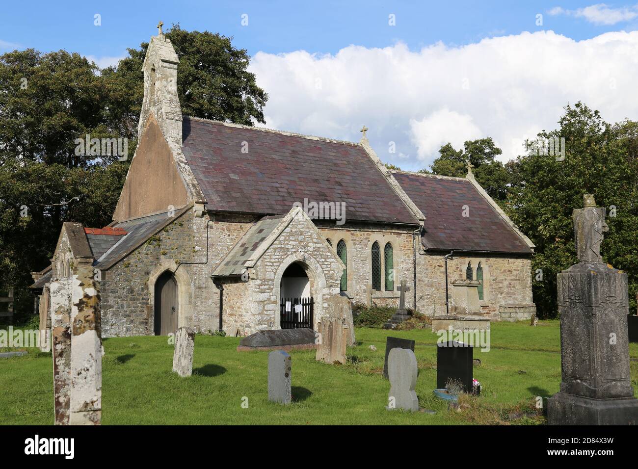 St Cannen's church, Cilmeri, Builth Wells, Brecknockshire, Powys, Wales, Great Britain, United Kingdom, UK, Europe Stock Photo