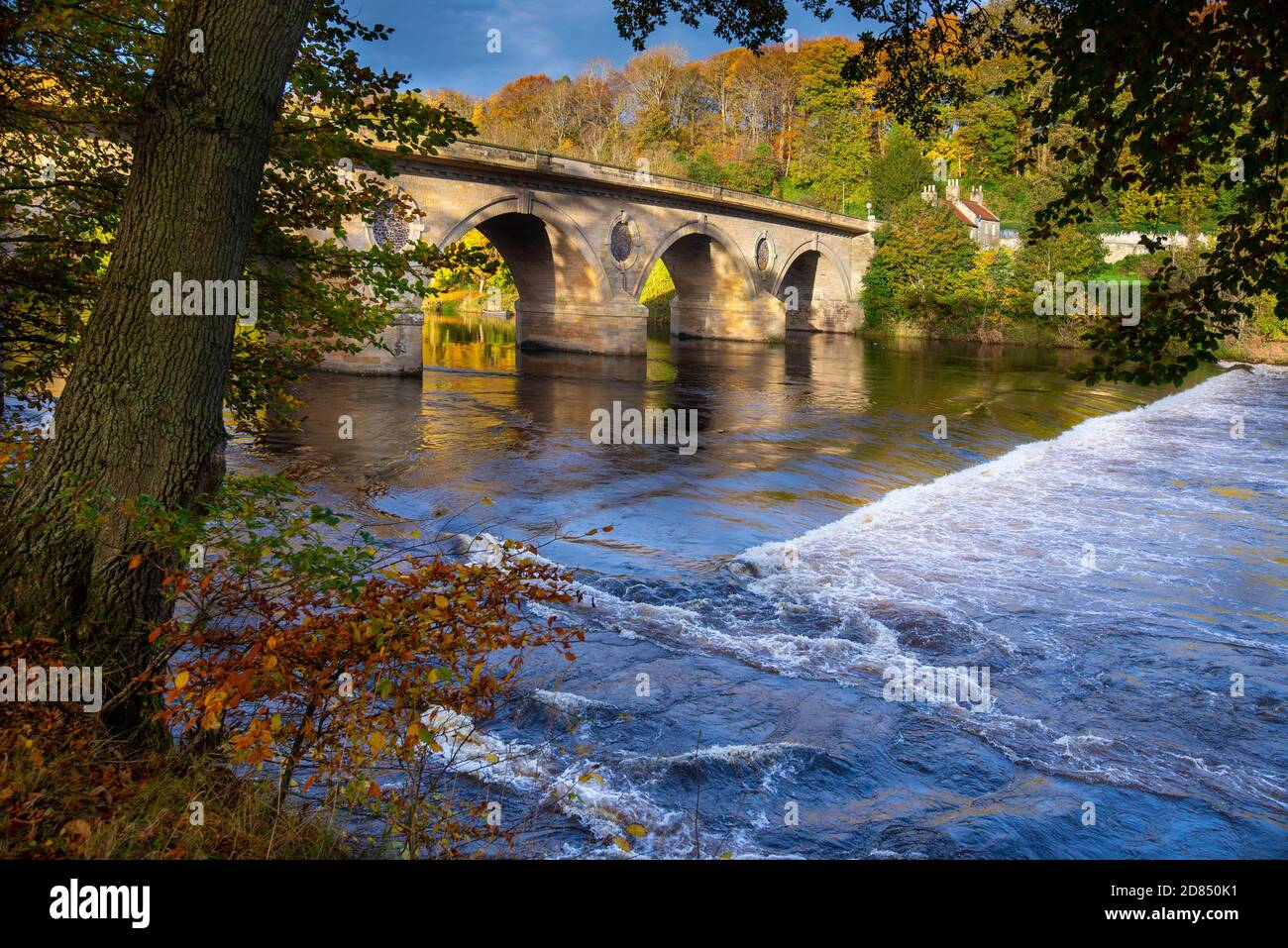 Coldstream Bridge the crossing of the Scottish Border. It was here