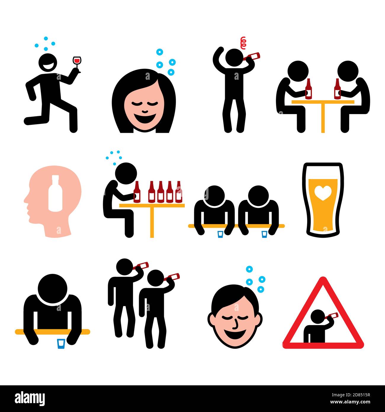 Drinking society Stock Vector Images Alamy