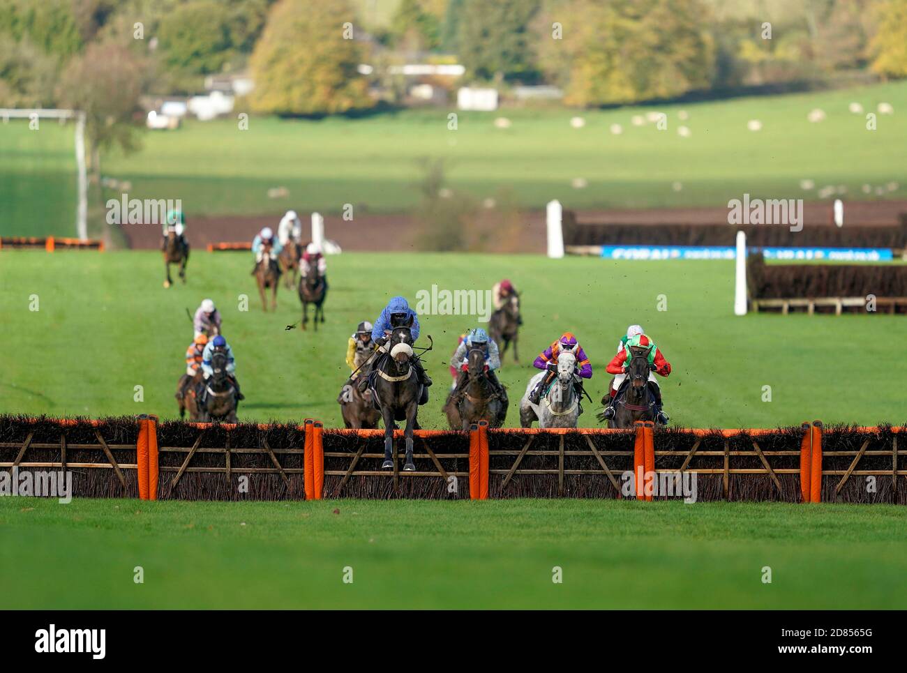 Maiden hurdle at chepstow racecourse hires stock photography and