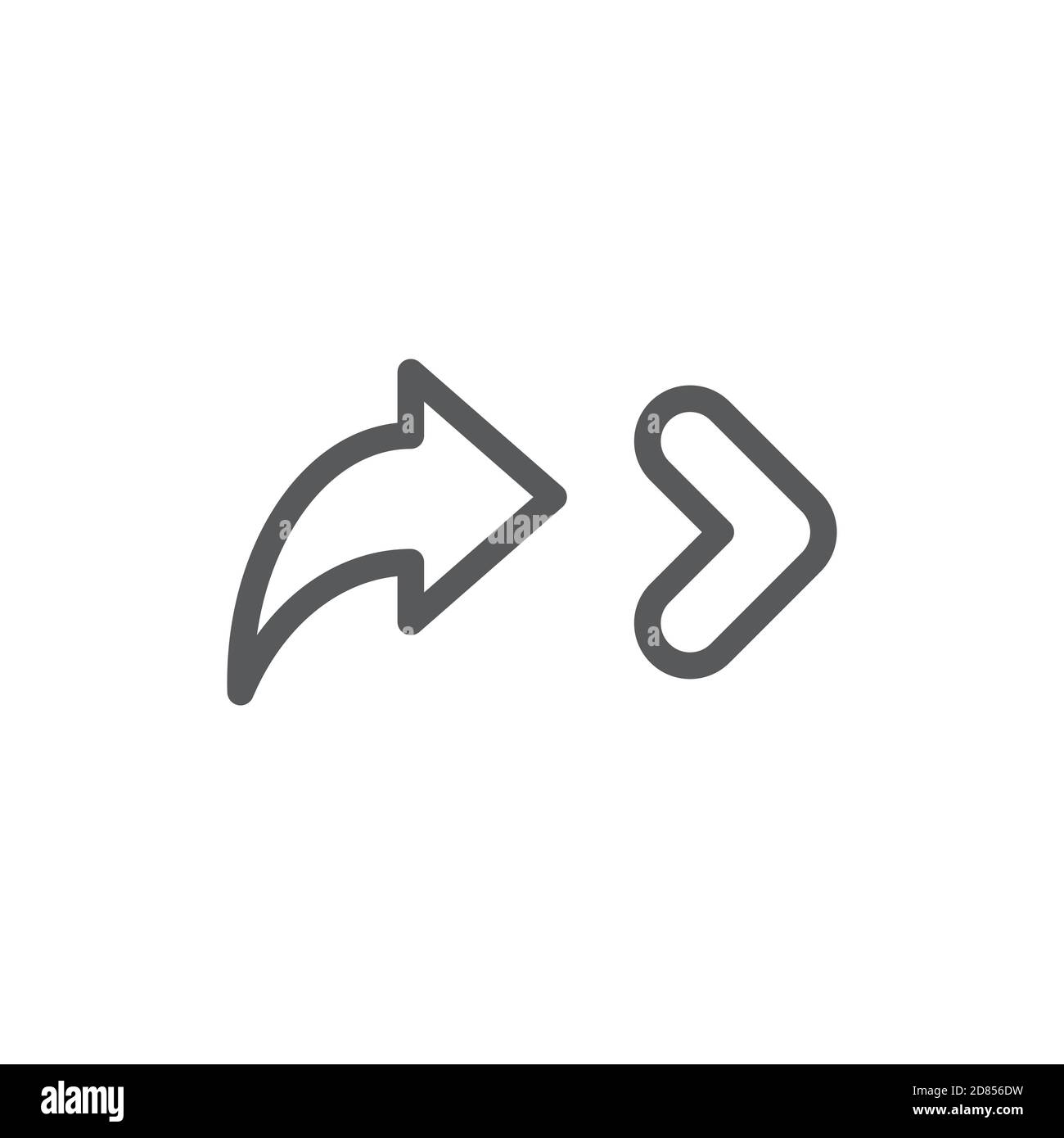 Arrow set icon. Arrow symbols. Arrow isolated vector graphic elements. Stock Vector
