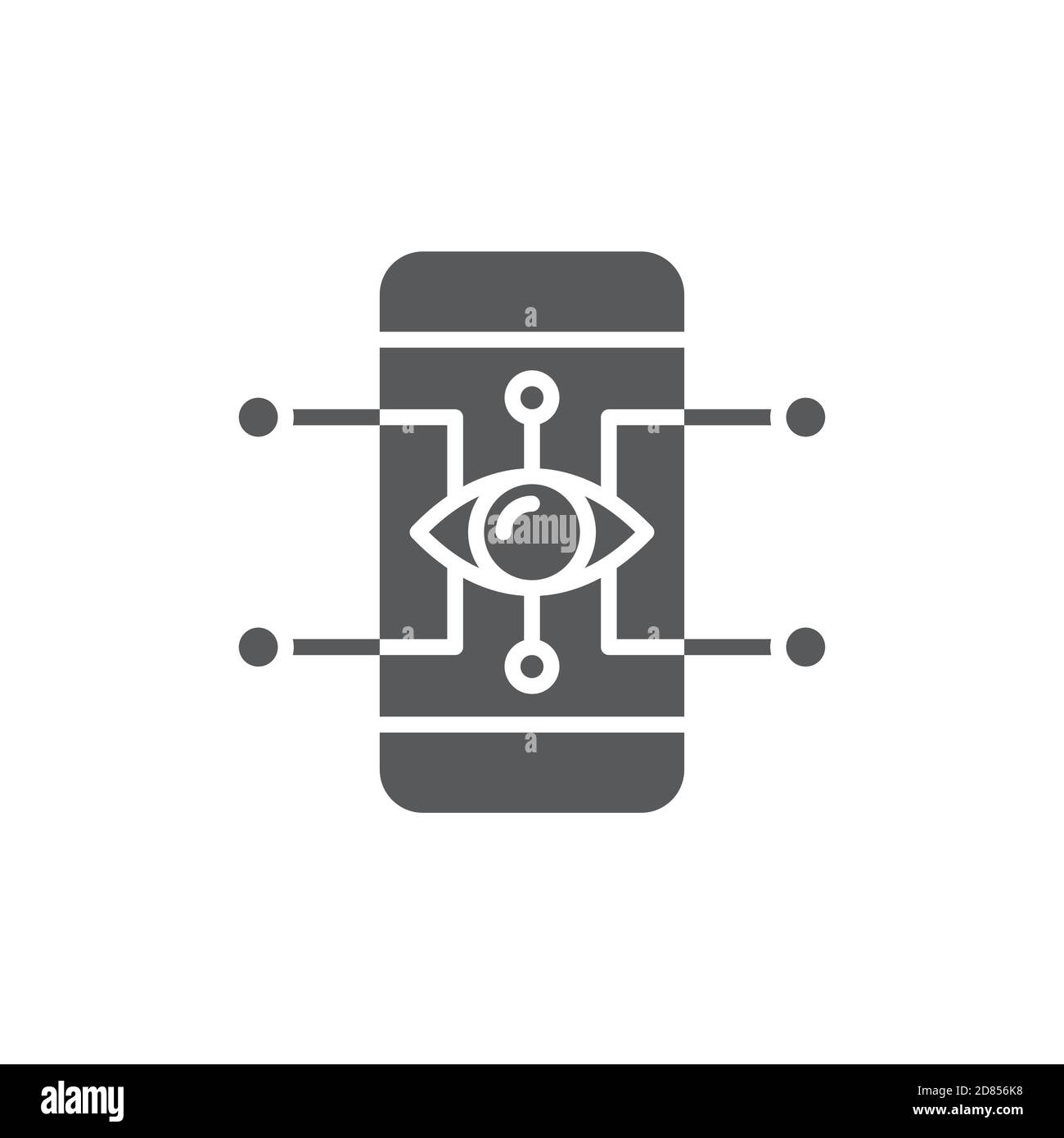 Augmented realit technology vector icon isolated on white background Stock Vector