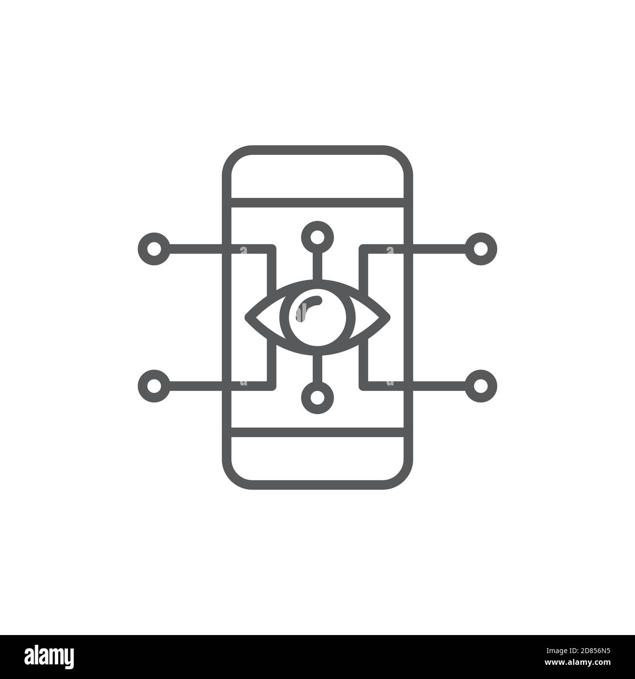 Augmented realit technology vector icon isolated on white background Stock Vector