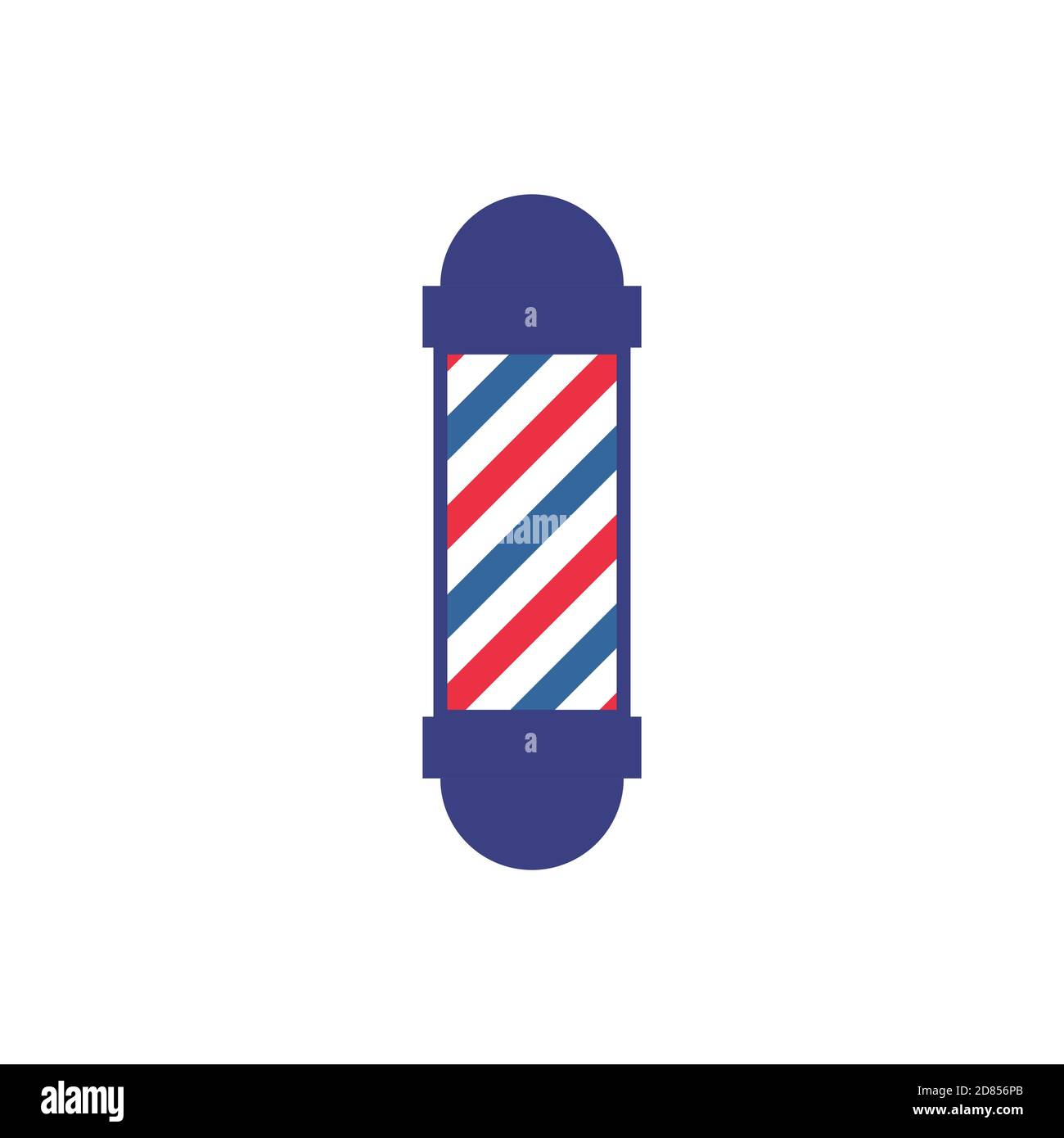 Barber colored liner background. Blue red vector pattern. stripe pattern. Stock Vector