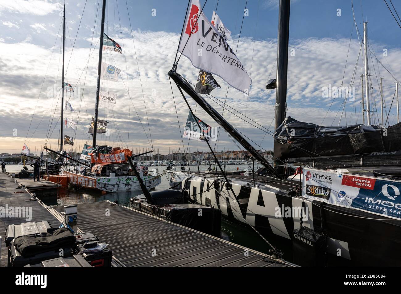 LES SABLES D'OLONNE, FRANCE - OCTOBER 19, 2020: Jeremy Beyou (Charal ...