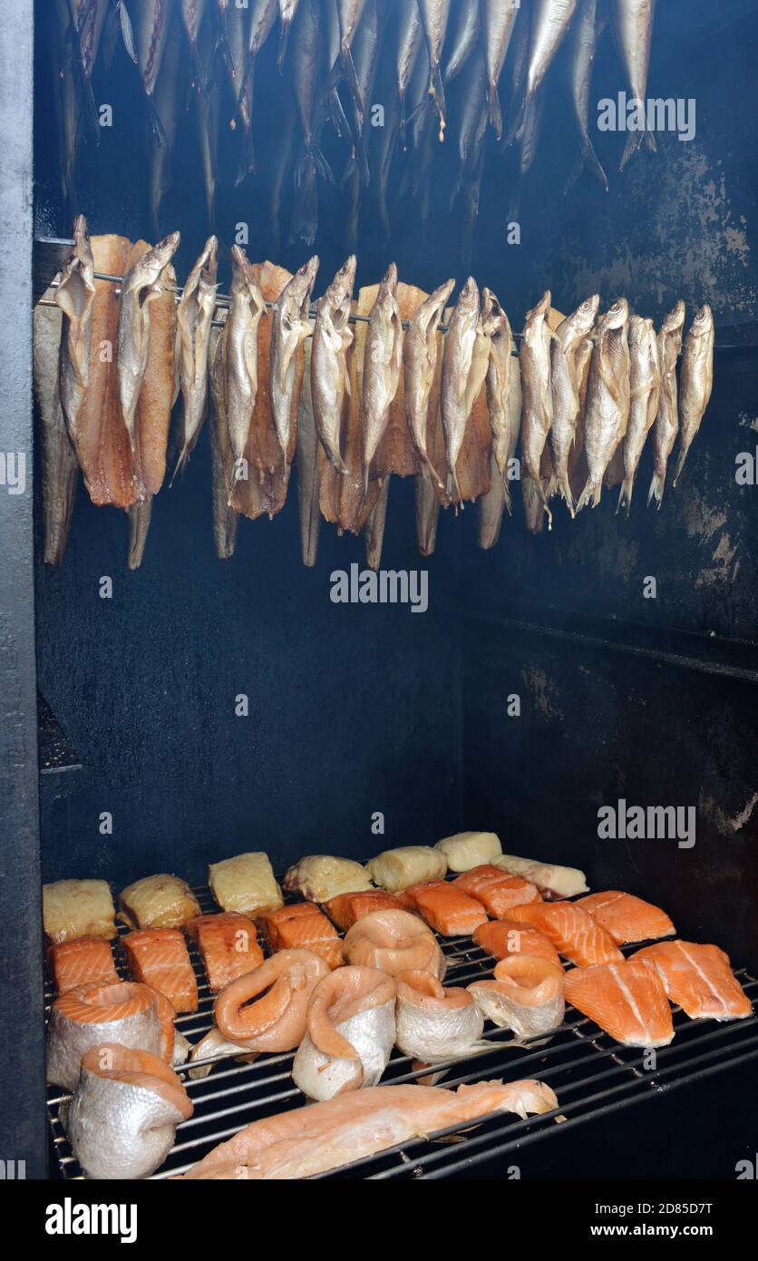 Smoked Fish Smoking High Resolution Stock Photography and Images Alamy
