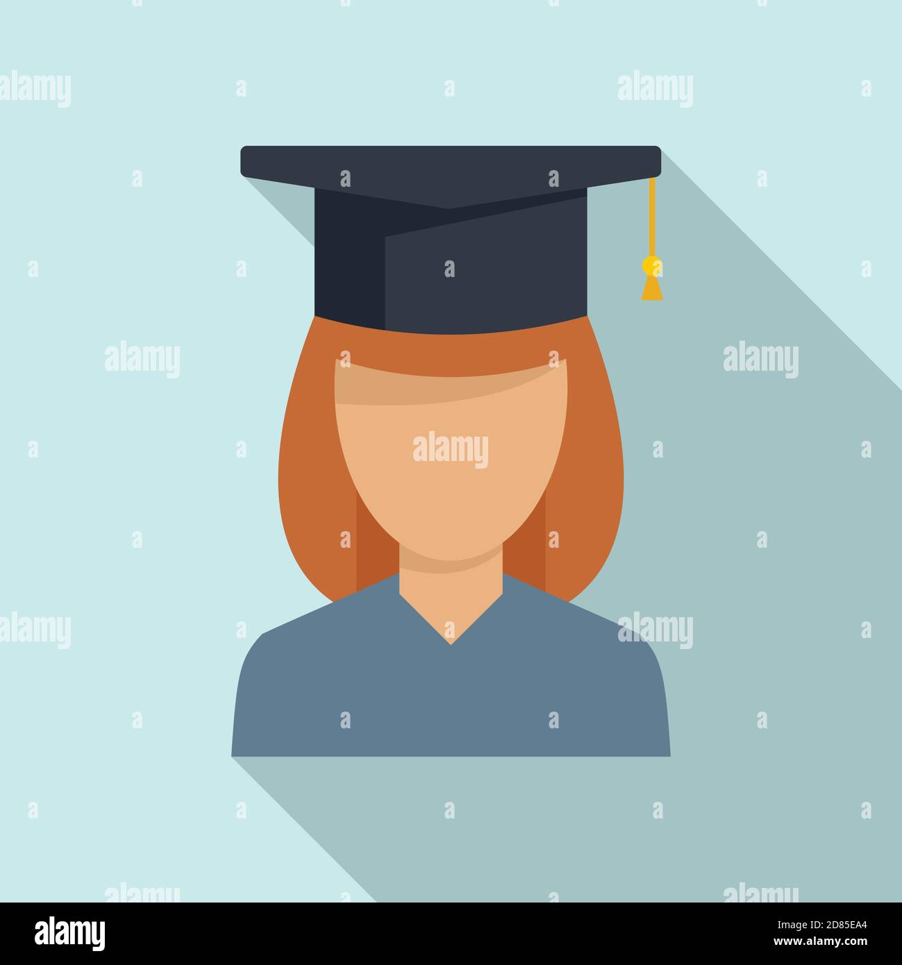 Internship graduated icon, flat style Stock Vector Image & Art - Alamy