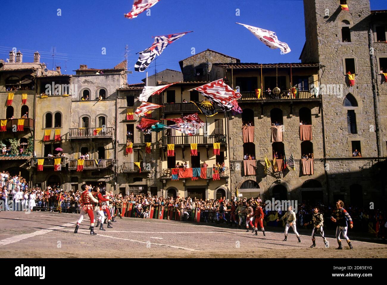 Toscana Arezzo Giostra del Saracino Sbandieratori Tuscany Arezzo