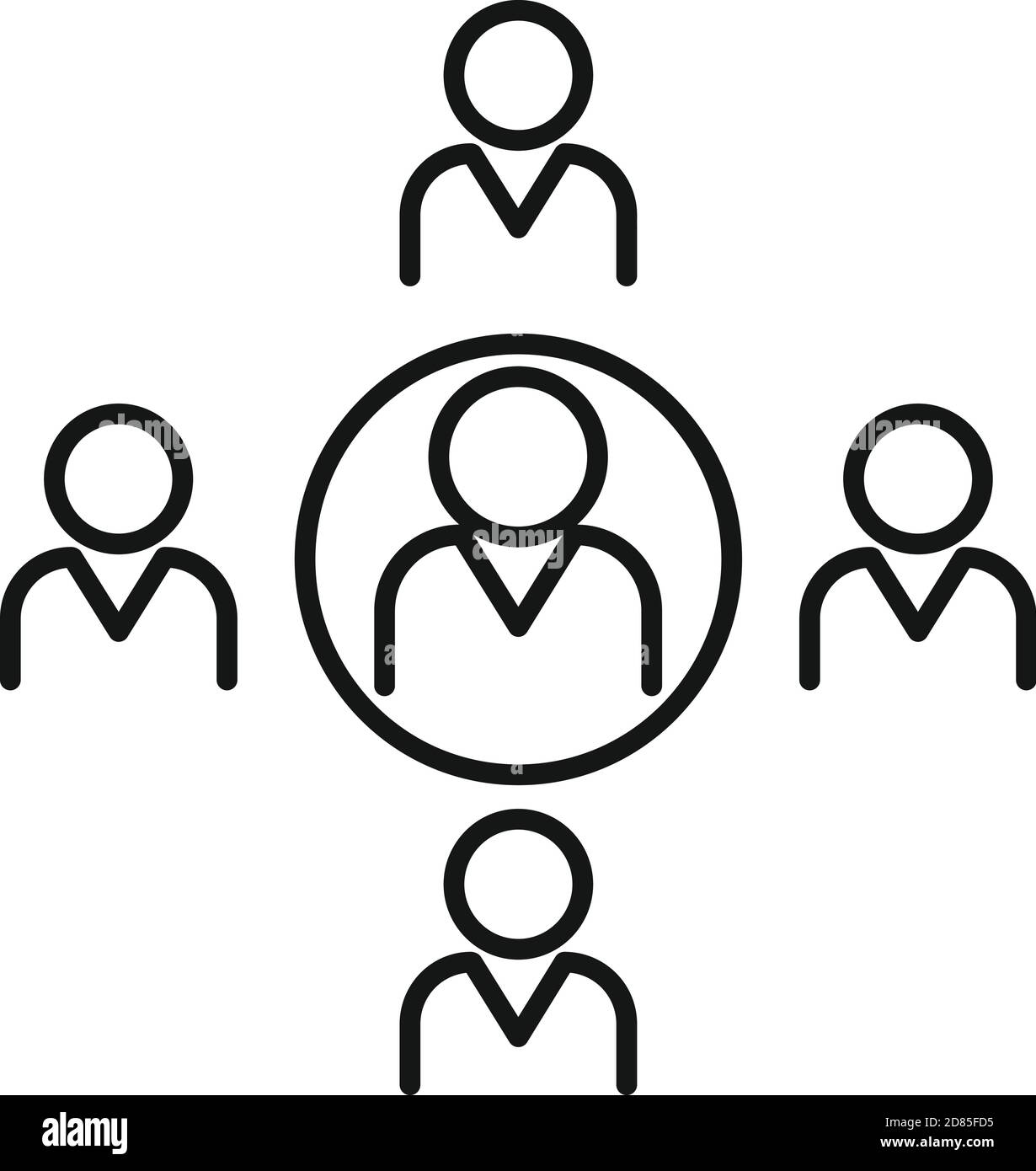 Human resources target group people Black and White Stock Photos ...