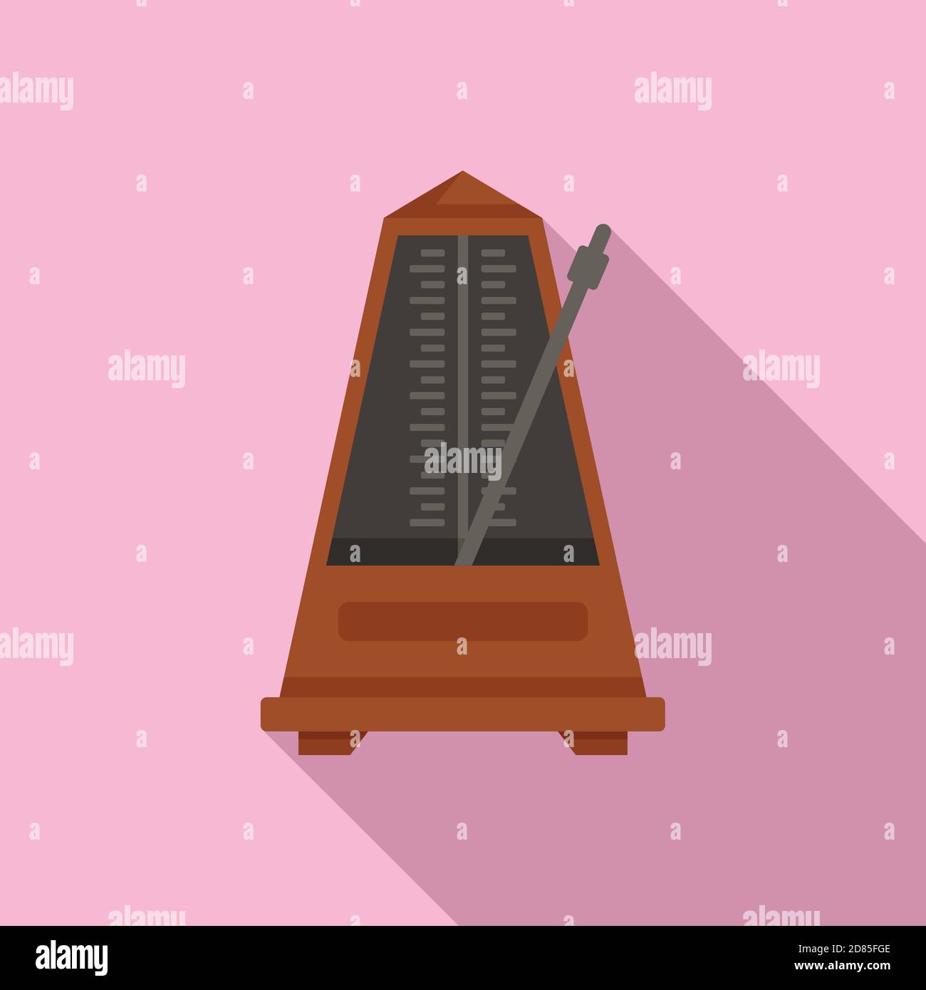 Music metronome icon, flat style Stock Vector Image & Art Alamy