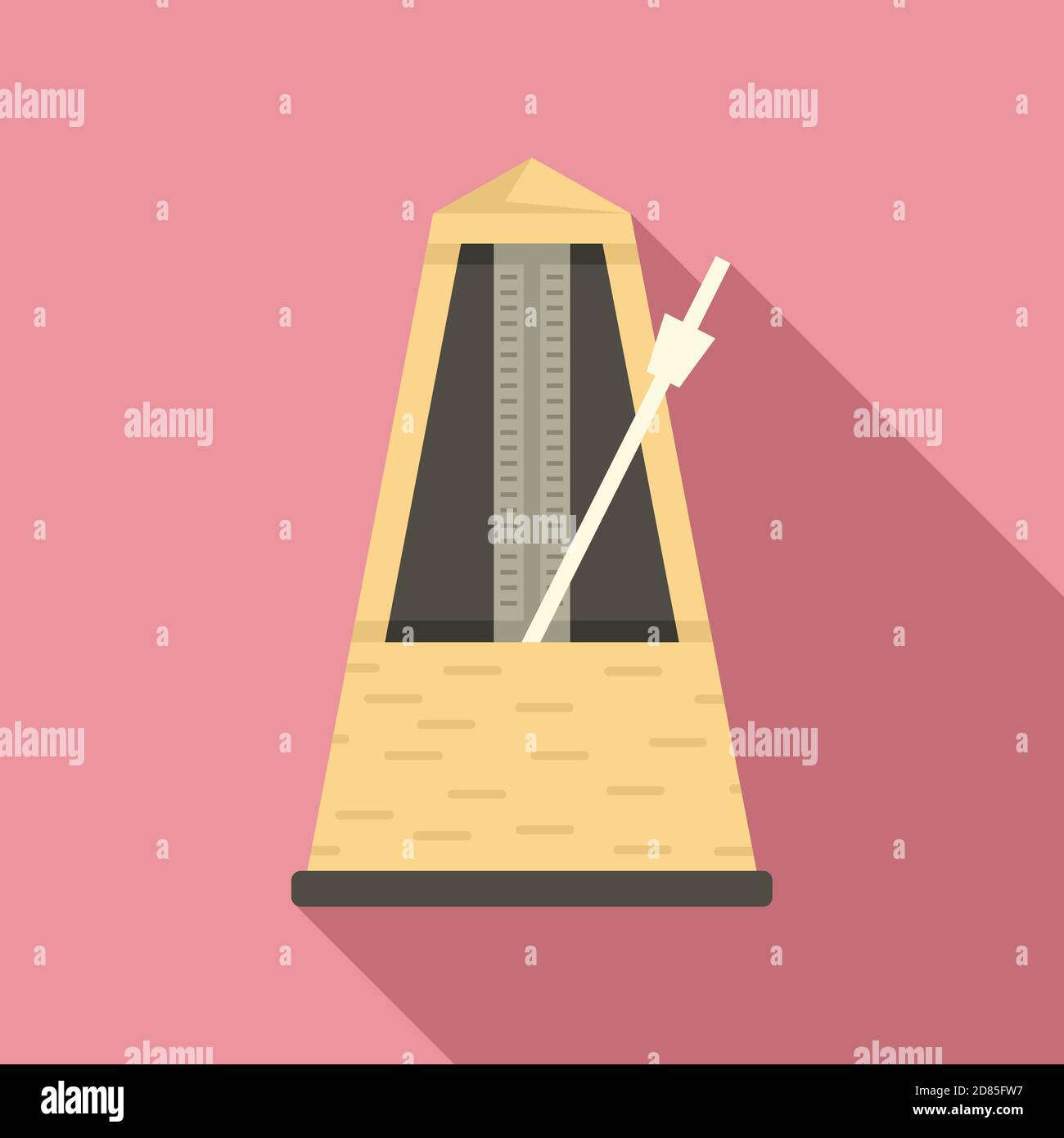 Instrument metronome icon, flat style Stock Vector Image & Art Alamy