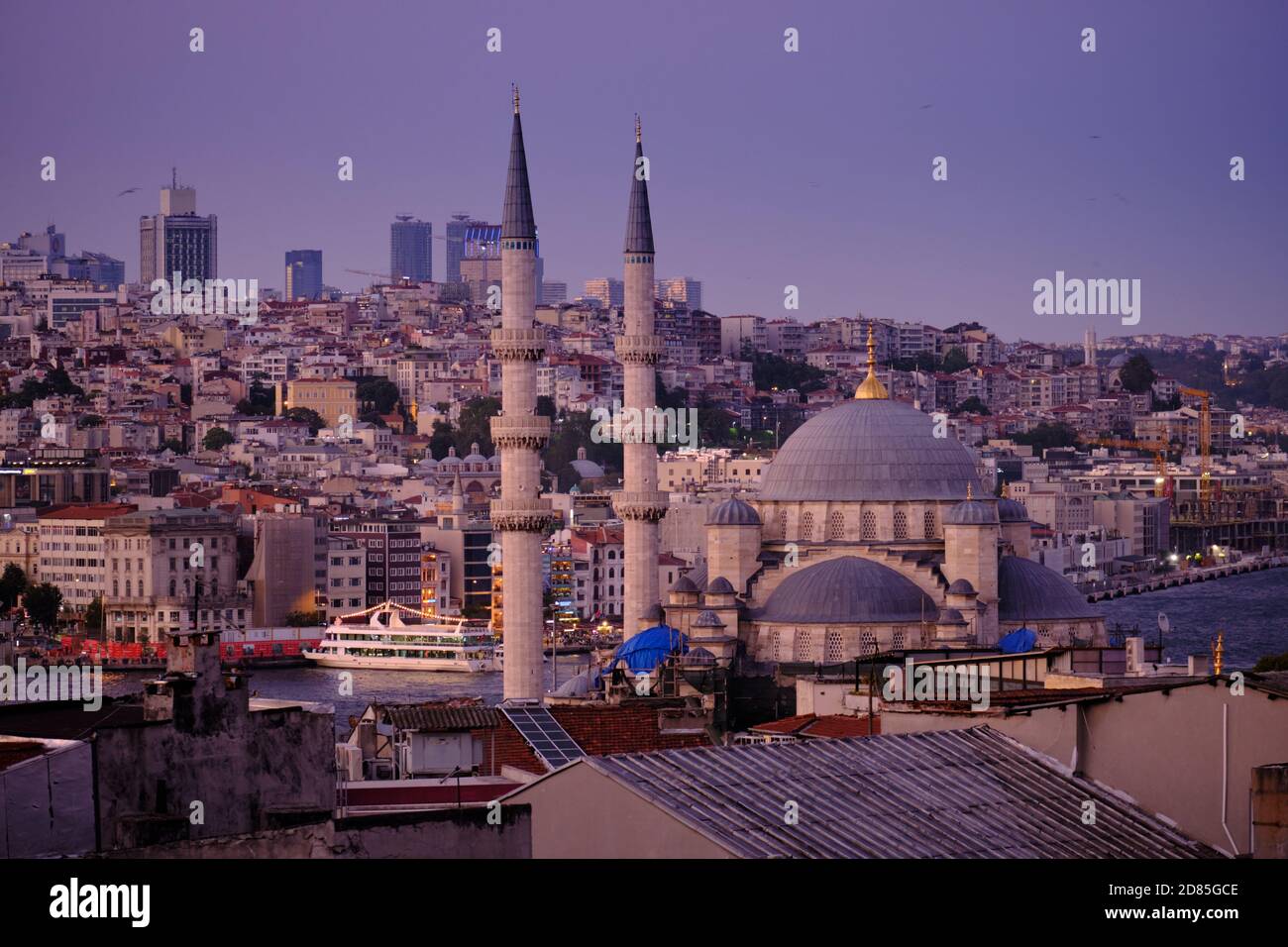 The New Mosque in Istanbul, Turkey Stock Photo