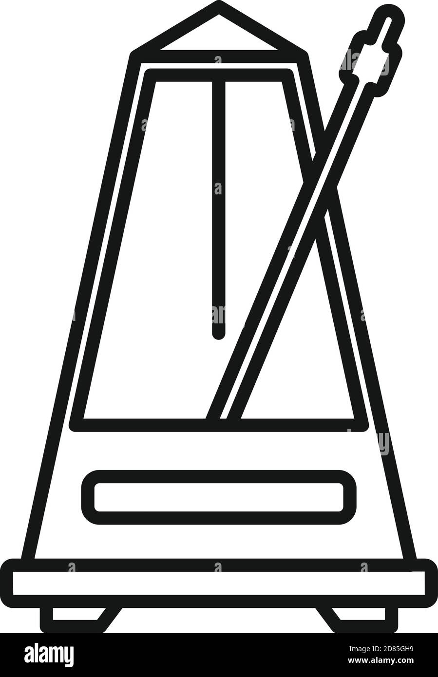 Music metronome icon, outline style Stock Vector Image & Art Alamy