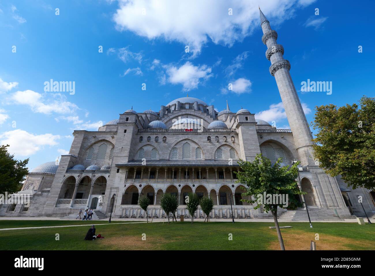 Suleymaniye Mosque Courtyard, Istanbul Stock Photo