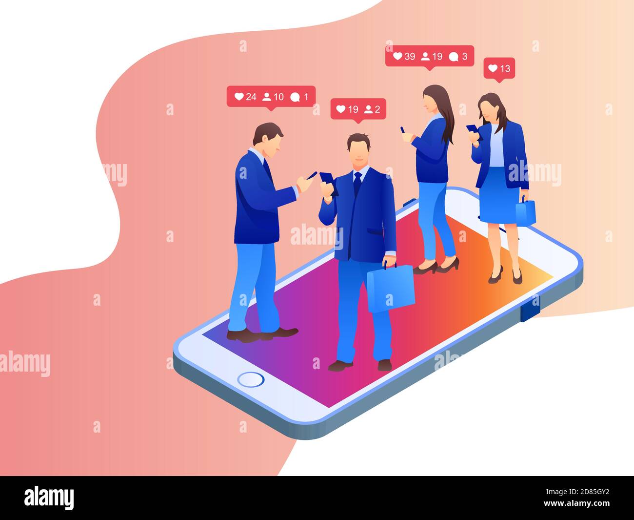 Different social platforms Stock Vector Images Alamy