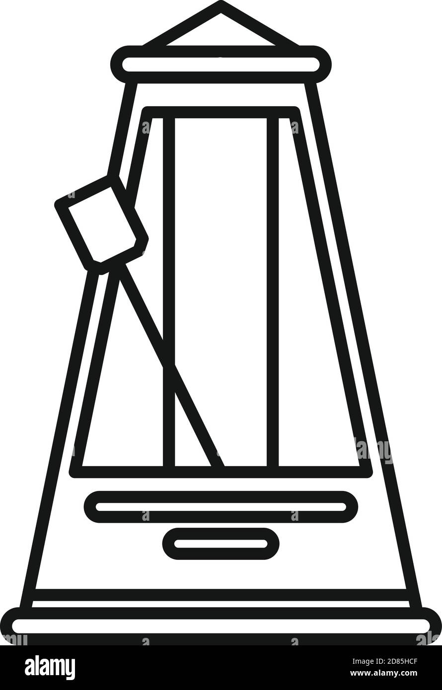 Mechanical metronome icon, outline style Stock Vector Image & Art Alamy