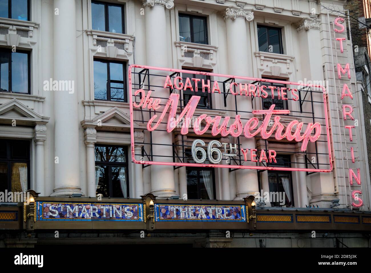London, United Kingdom, 18th Febuary 2018:-The Mousetrap at St. Martins ...