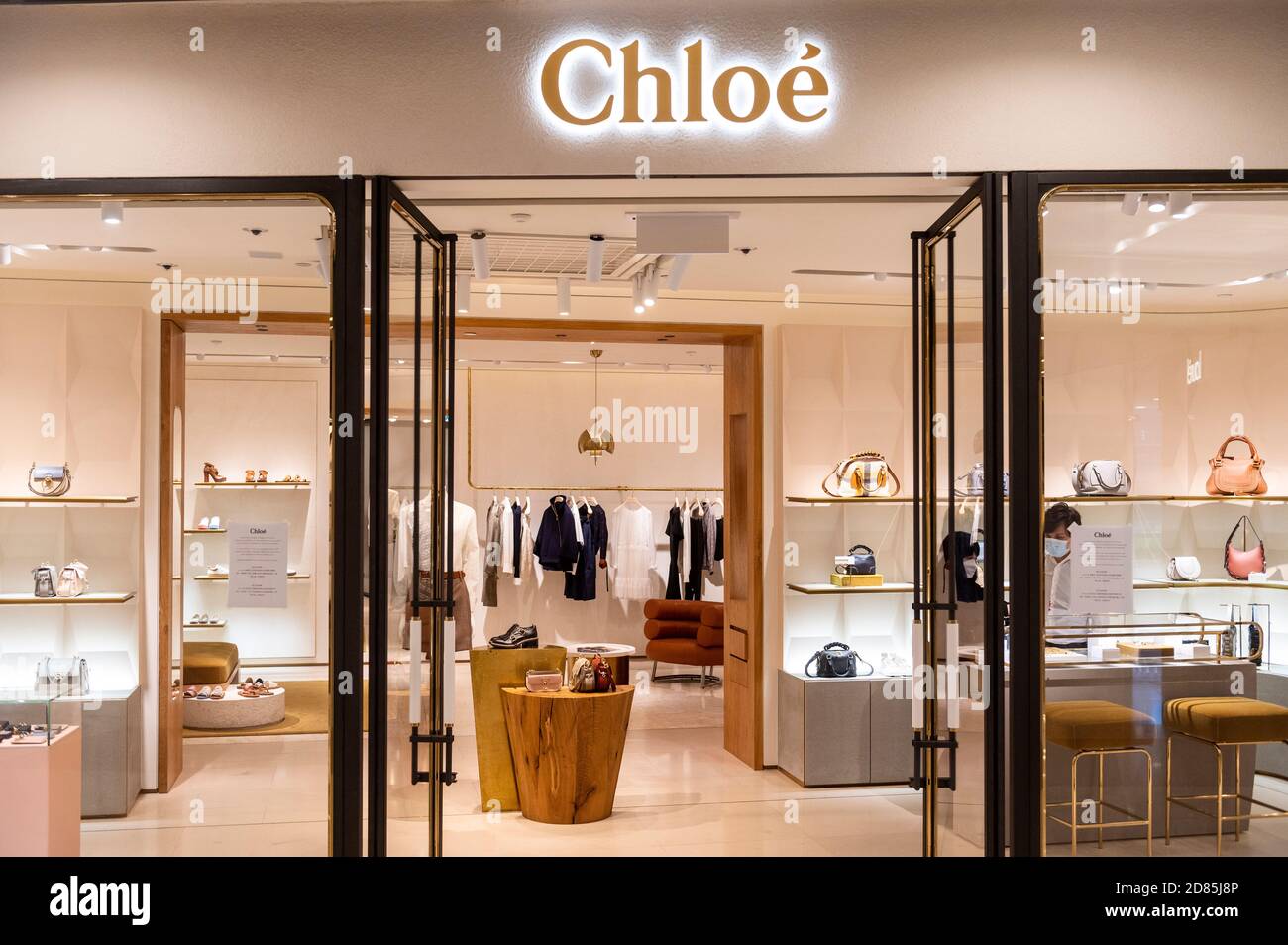 French luxury fashion, Chloé store seen in Hong Kong Stock Photo - Alamy