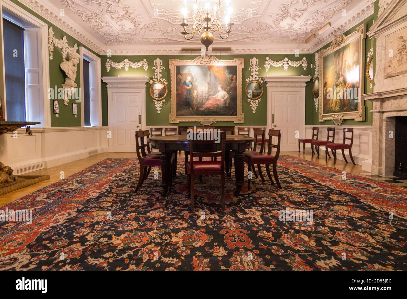 The Court Room inside the Foundling Museum, 40 Brunswick Square, Bloomsbury, London WC1N 1AZ, which tells the story of the Foundling Hospital, Britain's first home for children at risk of abandonment. UK (122) Stock Photo