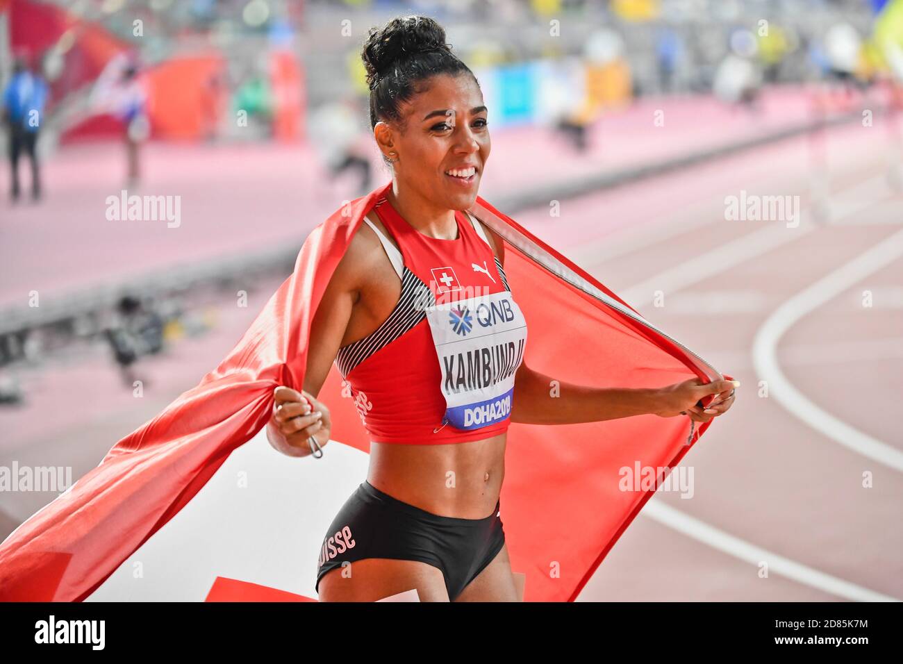 Mujinga Kambundji (Switzerland). 200 metres Bronze Medal. IAAF World  Athletics Championships, Doha 2019 Stock Photo - Alamy
