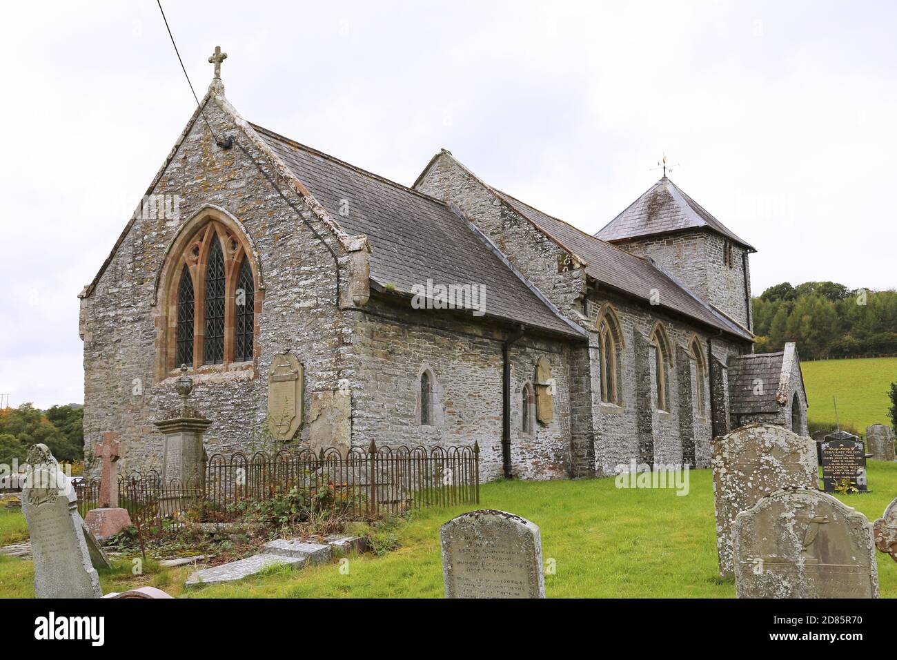 St David's church, Llanddewi'r Cwm, Builth Wells, Brecknockshire, Powys, Wales, Great Britain, United Kingdom, UK, Europe Stock Photo