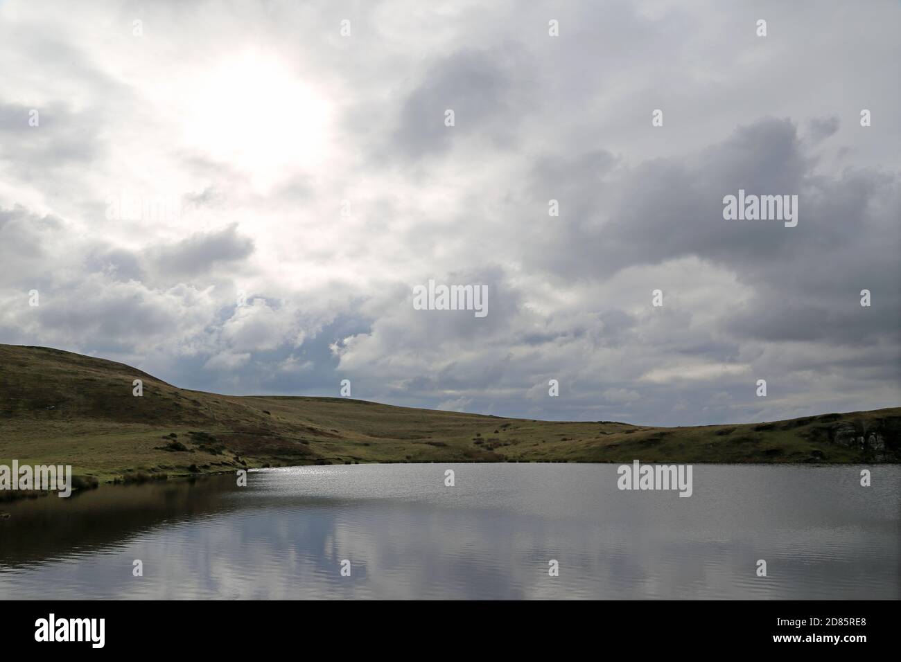 Pant y Llyn mountain lake, Llanddewi'r Cwm, Builth Wells, Brecknockshire, Powys, Wales, Great Britain, United Kingdom, UK, Europe Stock Photo