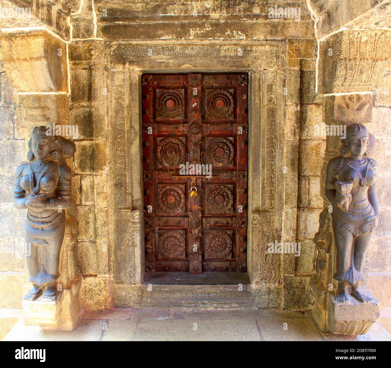 Doorway at Padmanabhapuram Palace Stock Photo
