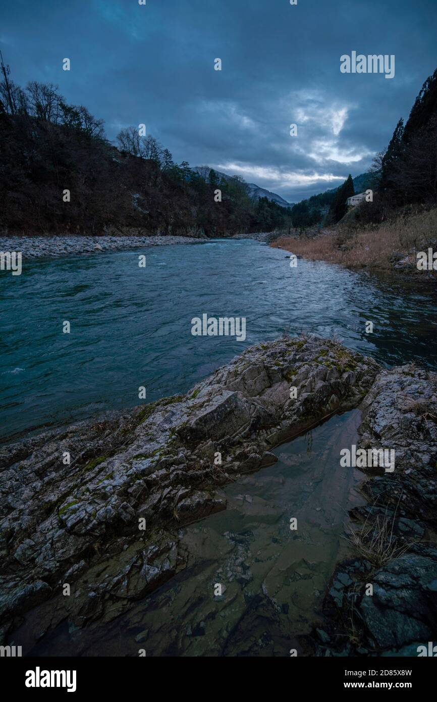 Japan River Kyoto Stock Photo Alamy