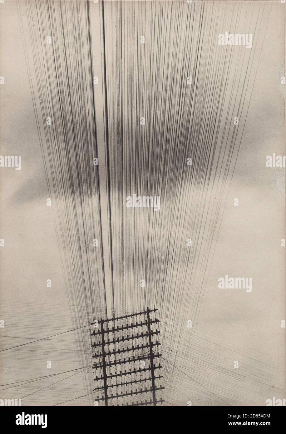 Vintage photo Tina Modotti,“Telegraph Wires,” Mexico, 1925 Stock Photo