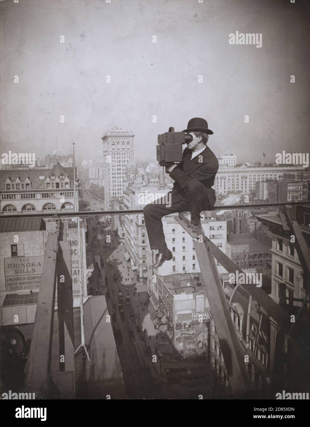 Vintage photo Underwood and Underwood - Above Fifth Avenue, Looking North Stock Photo