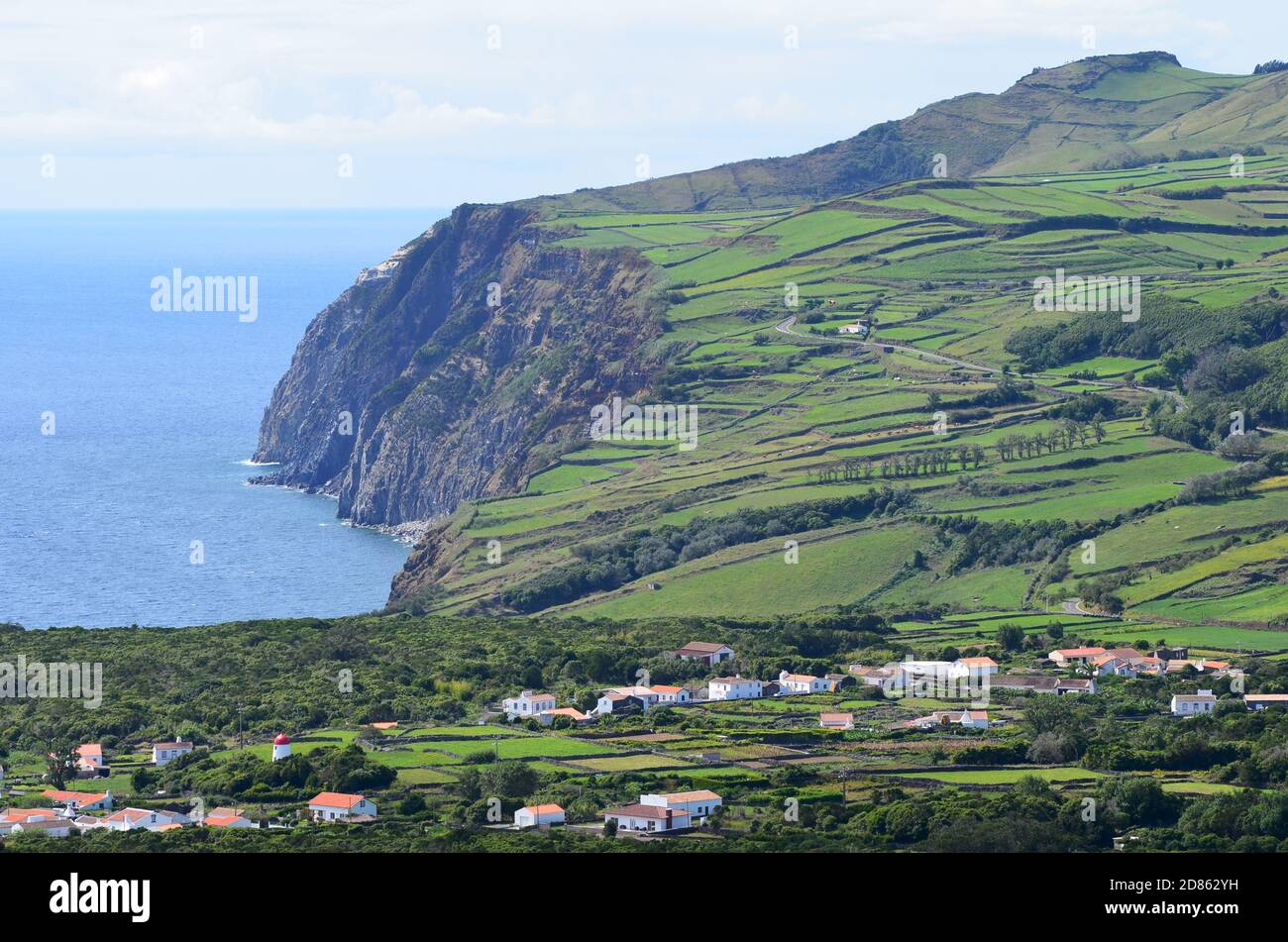 Landscapes in Graciosa island, Azores archipelago, Portugal Stock Photo