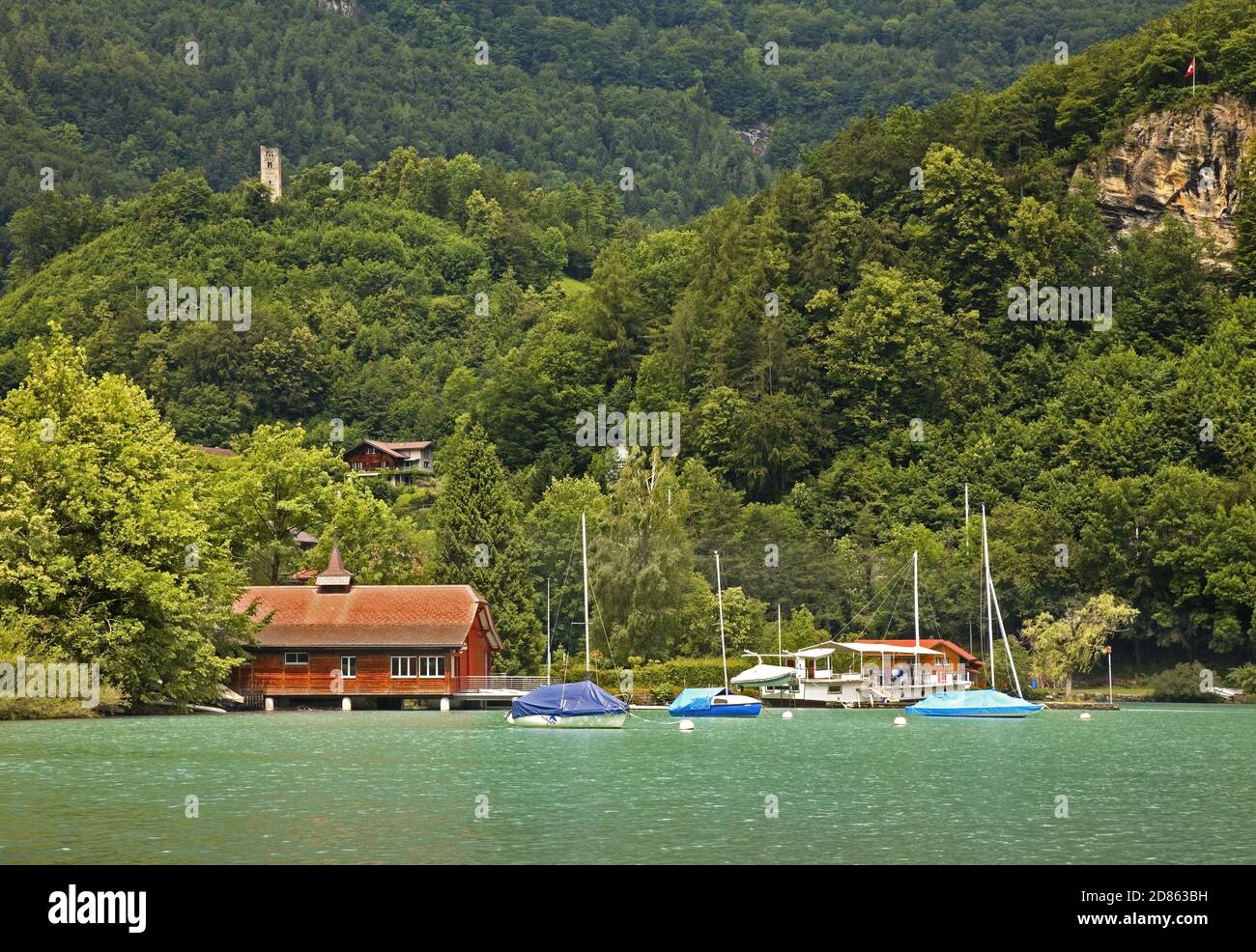 Lake Brienz in Interlaken. Switzerland Stock Photo - Alamy