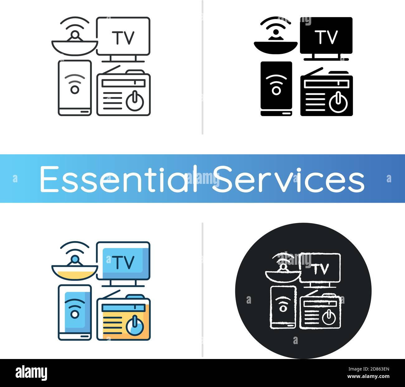 Mass media icon Stock Vector