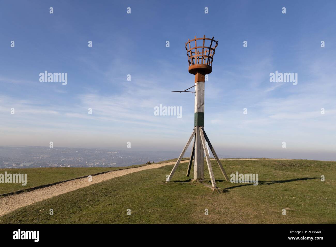 Diamond Jubilee Beacon at Castle Hill Almondbury, near Huddersfield