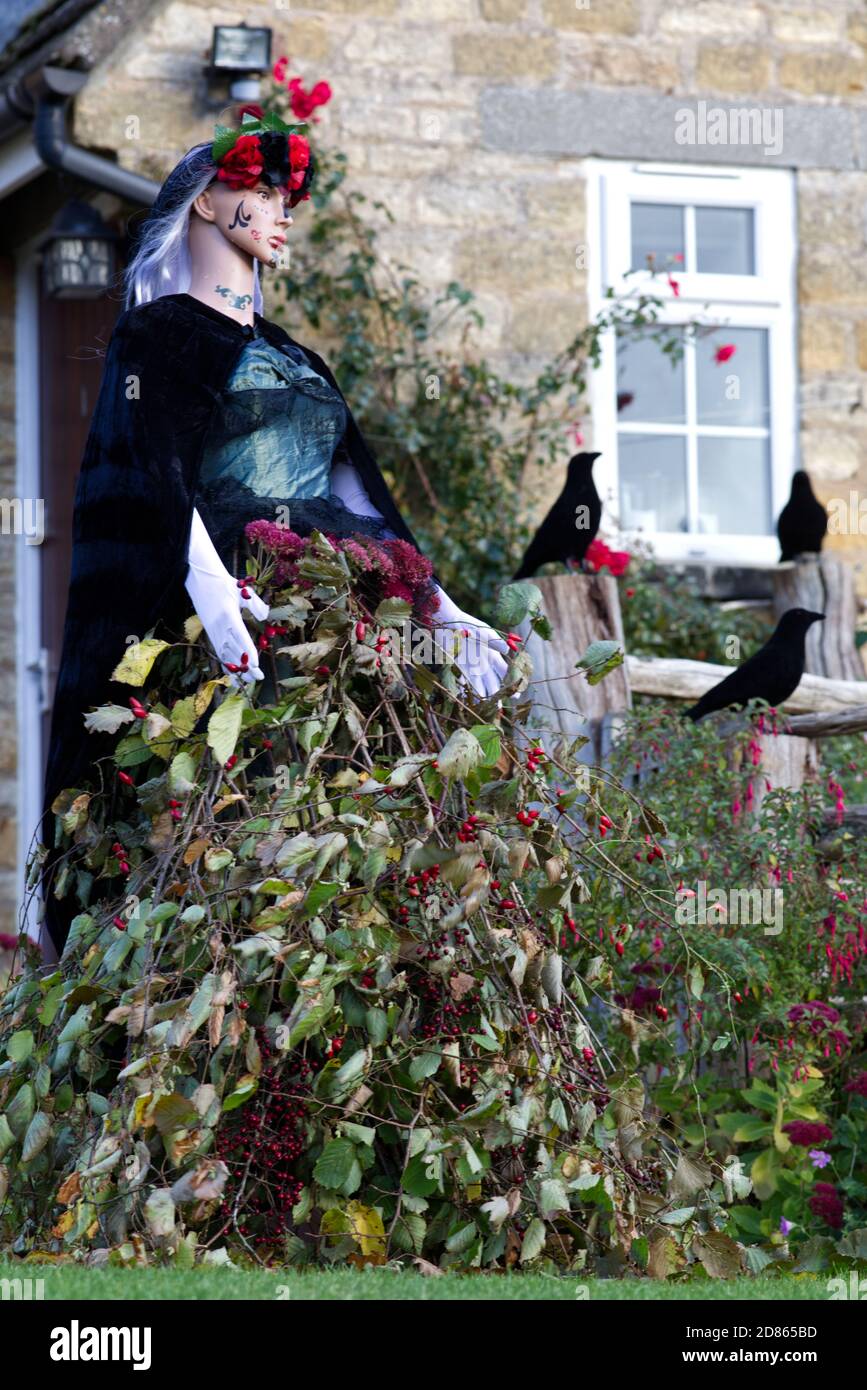 Day of the Dead, celebration of life and death, Halloween decorations in the cotswolds Stock Photo