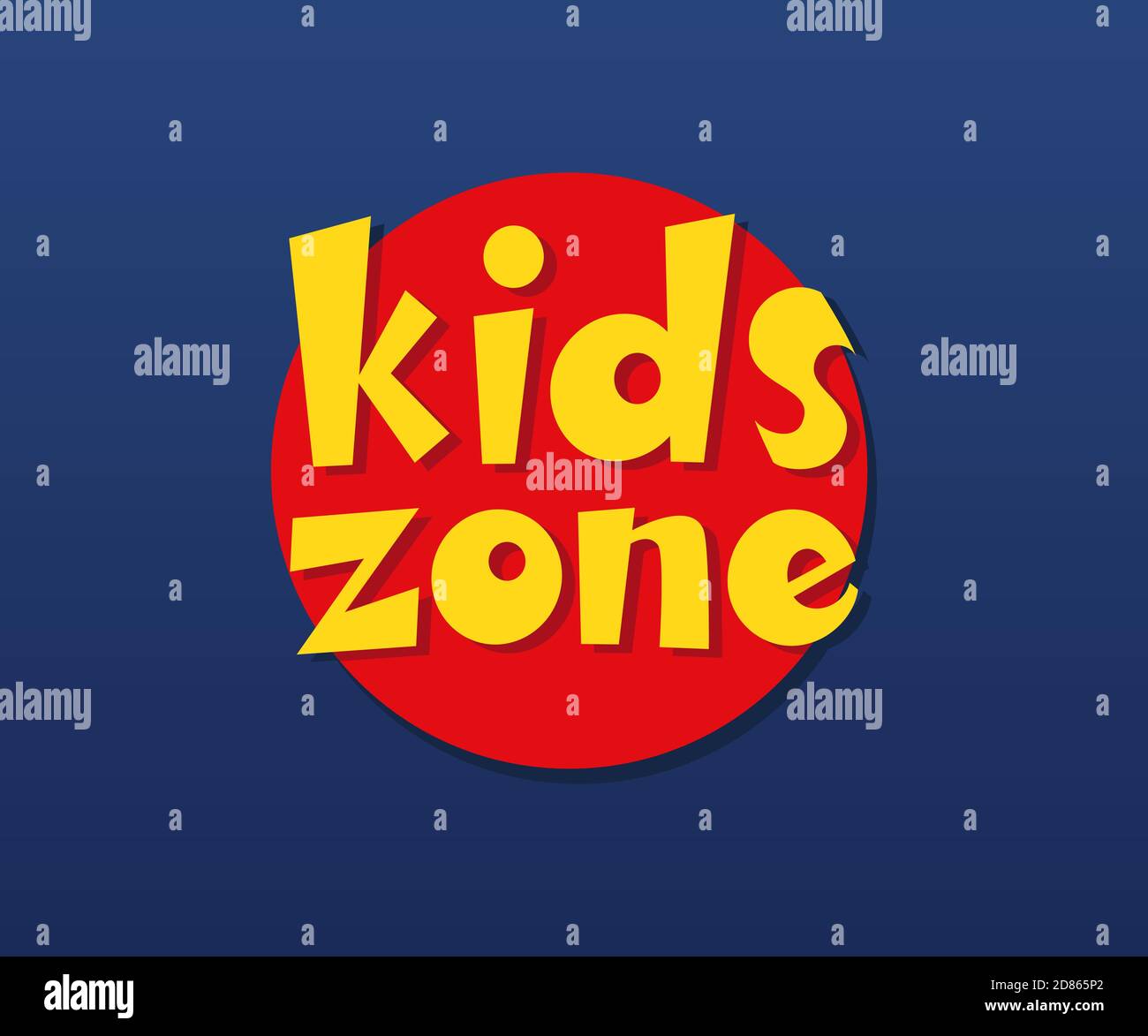 Kids Zone vector inscription Stock Vector Image & Art Alamy