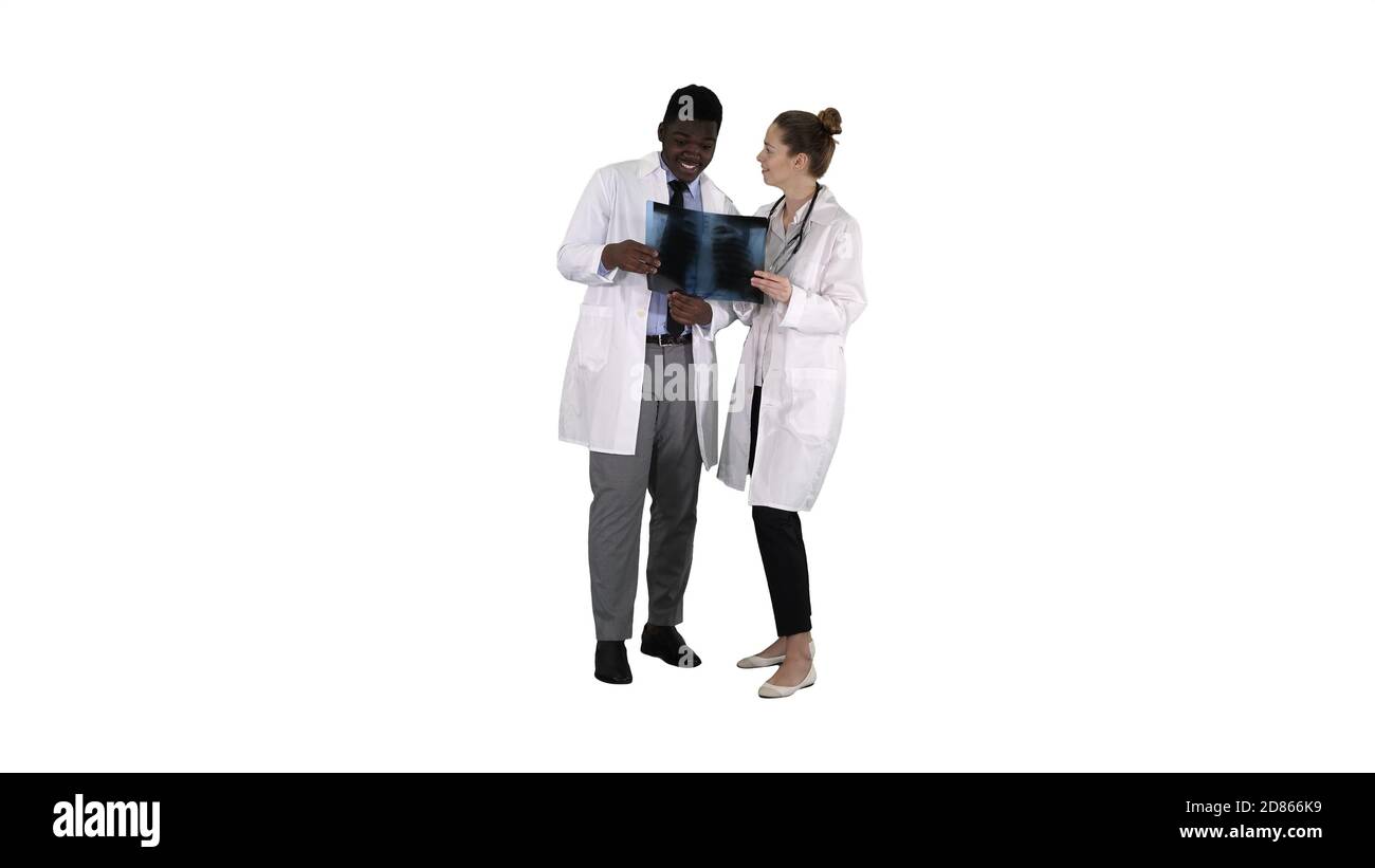 Female doctor looking chest xray Cut Out Stock Images & Pictures - Alamy
