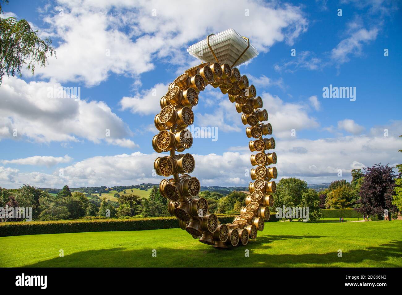 Solitare by the Porugeuse artist Joana Vasconcelos at the Yorkshire sculpture park near Wakefield, UK Stock Photo