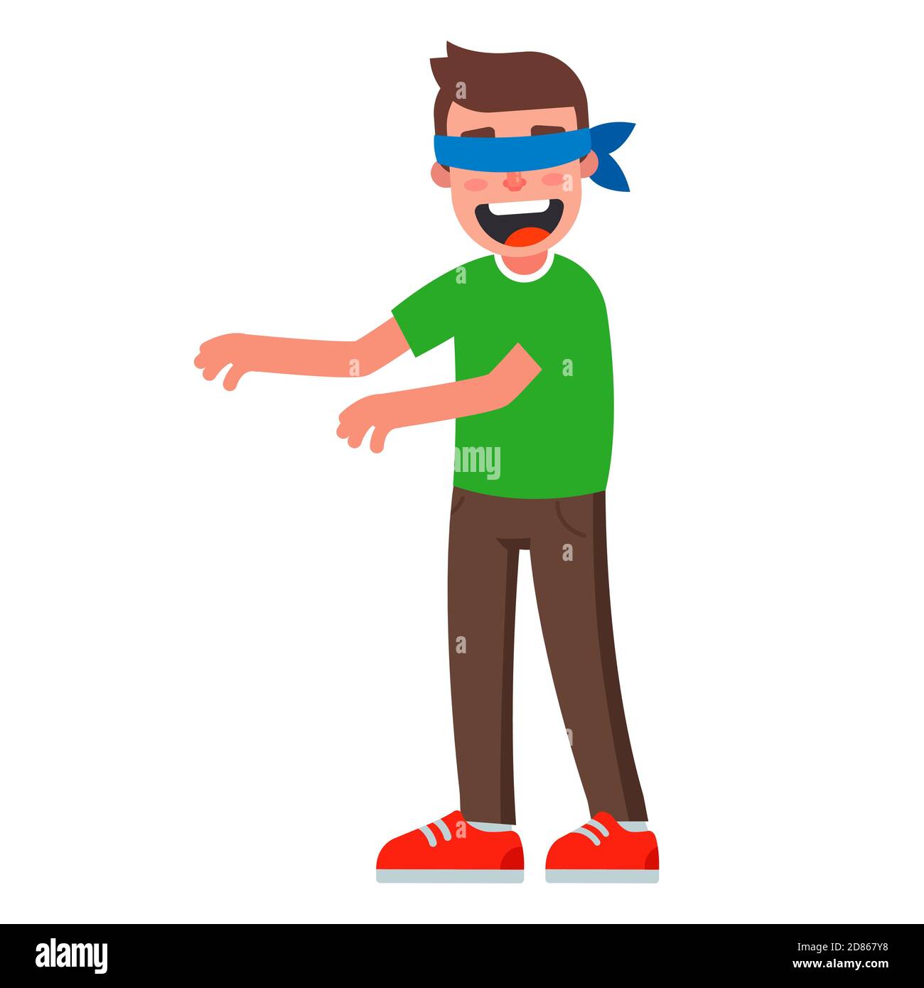 Man and woman blindfolded Stock Vector by ©jesadaphorn 132479532