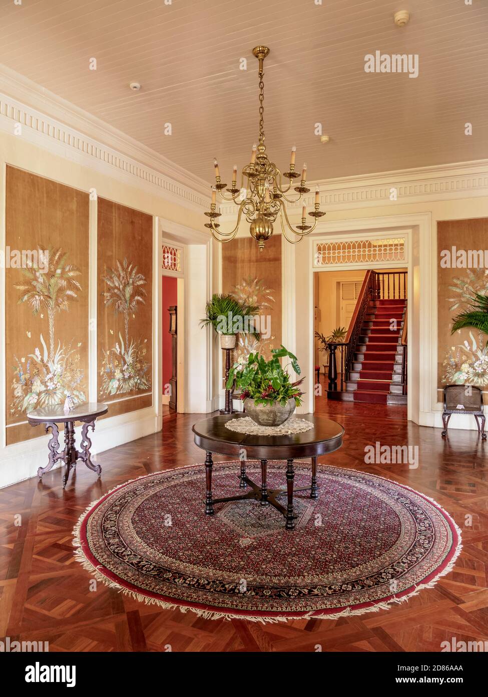 Devon House, interior, Kingston, Saint Andrew Parish, Jamaica Stock