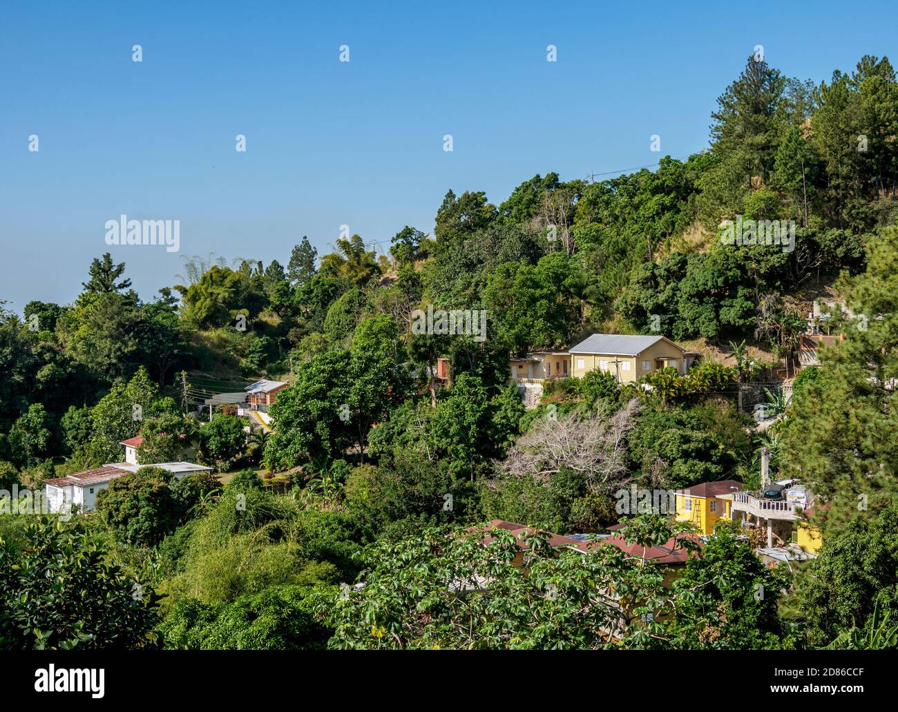 Irish Town, Blue Mountains, Saint Andrew Parish, Jamaica Stock Photo