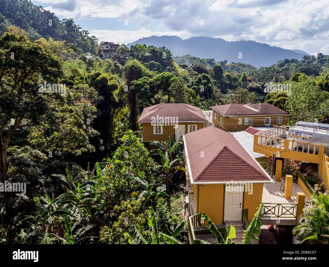 Irish Town, Blue Mountains, Saint Andrew Parish, Jamaica Stock Photo