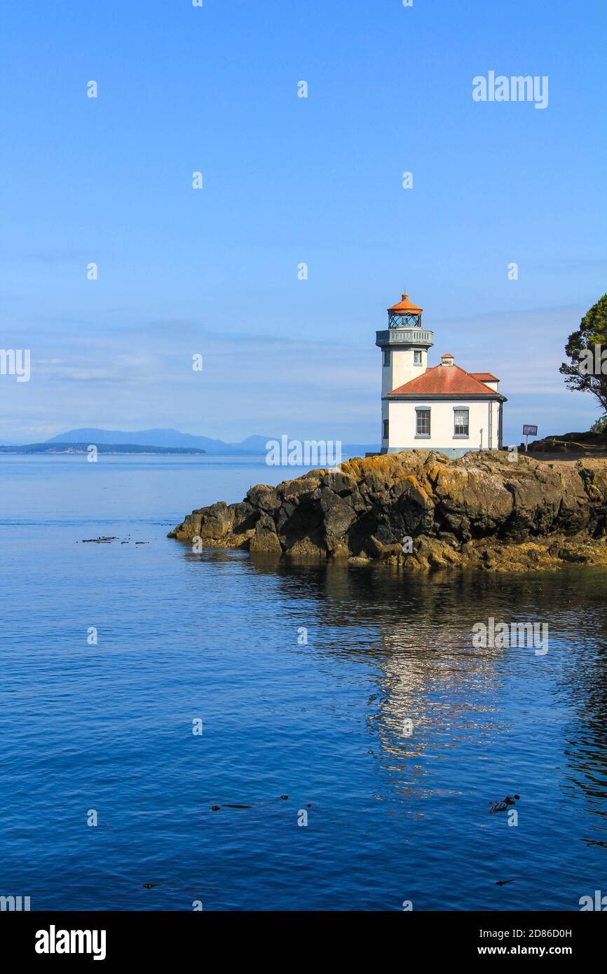 Lime Kiln Lighthouse Stock Photo