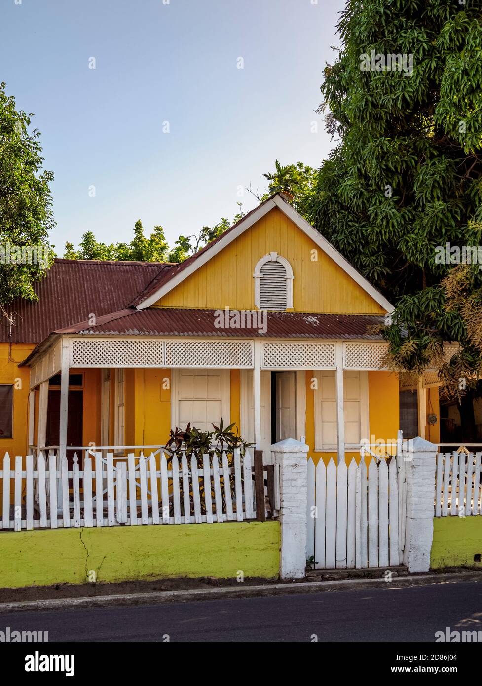 Architecture of Spanish Town, Saint Catherine Parish, Jamaica Stock Photo