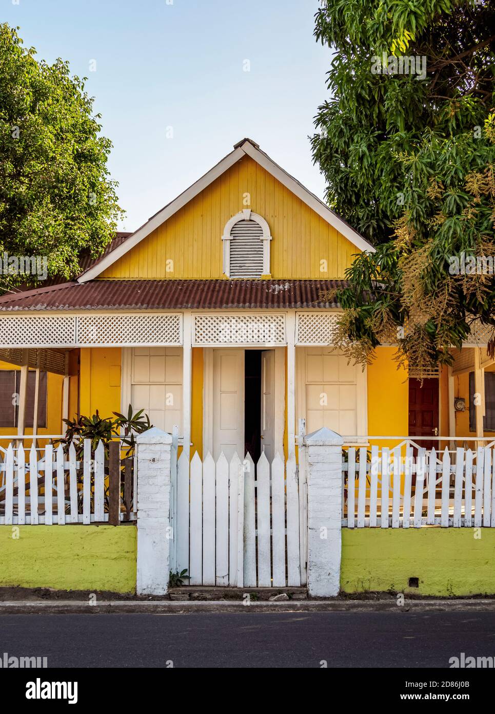 Architecture of Spanish Town, Saint Catherine Parish, Jamaica Stock ...