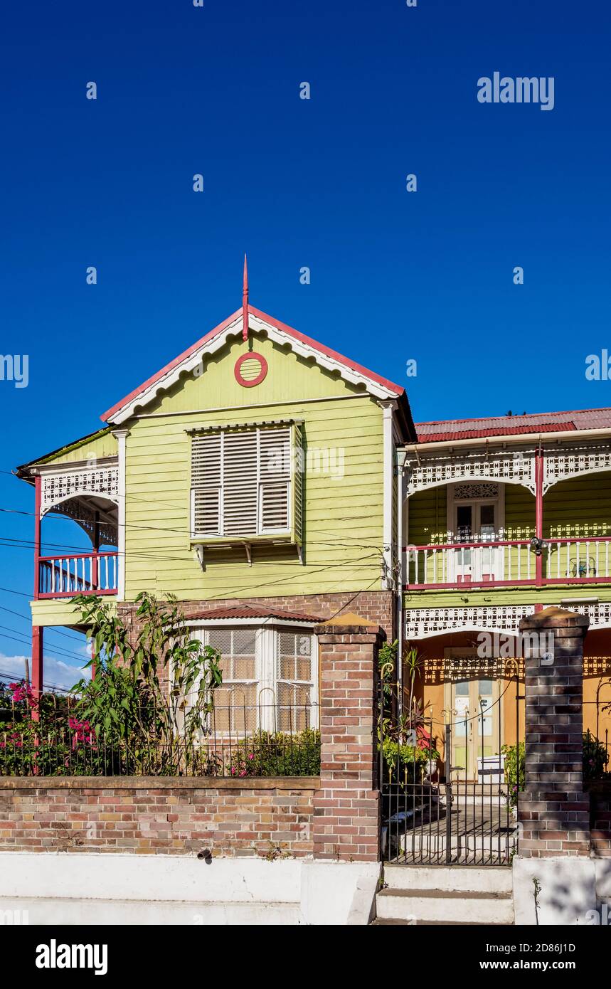 Architecture of Spanish Town, Saint Catherine Parish, Jamaica Stock ...