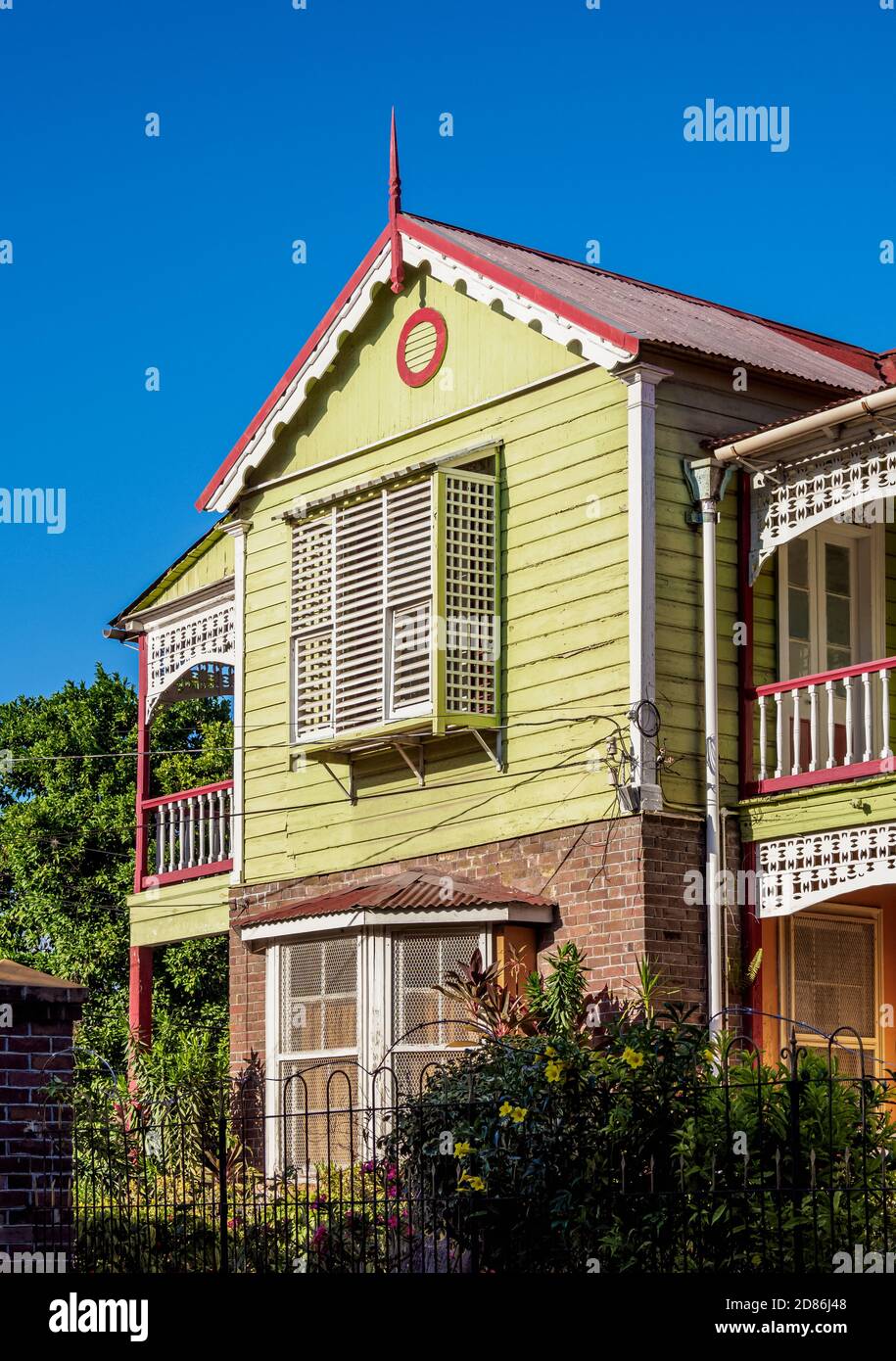 Architecture of Spanish Town, Saint Catherine Parish, Jamaica Stock ...
